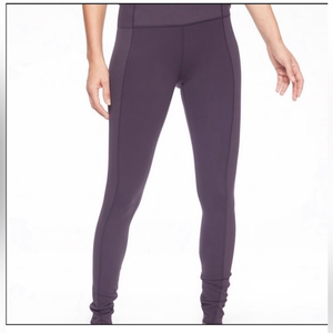 Athleta‎ Women’s Powervita Barre Stirrup Tight, Regal Plum, Xl